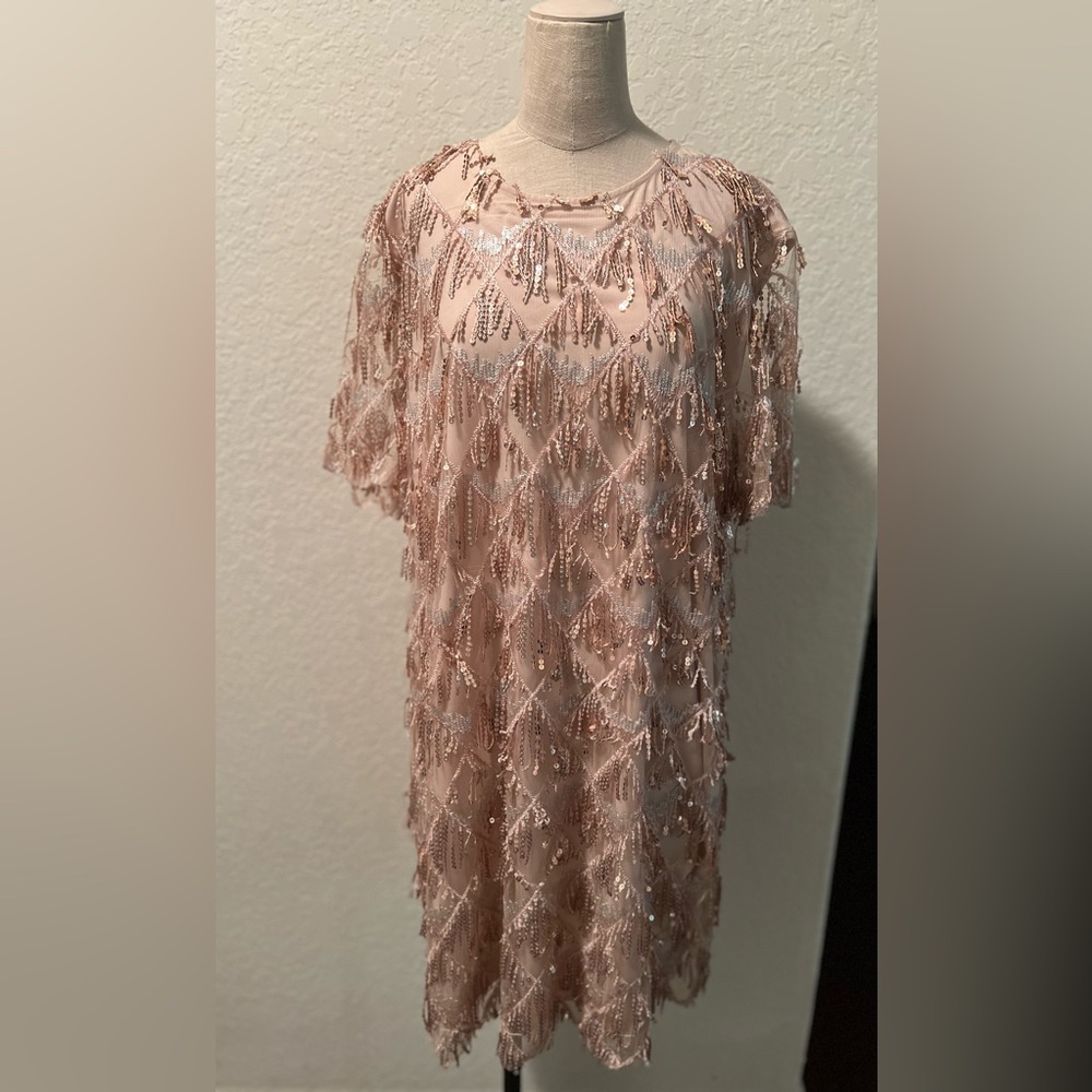 Art Deco Sequin Party Dress